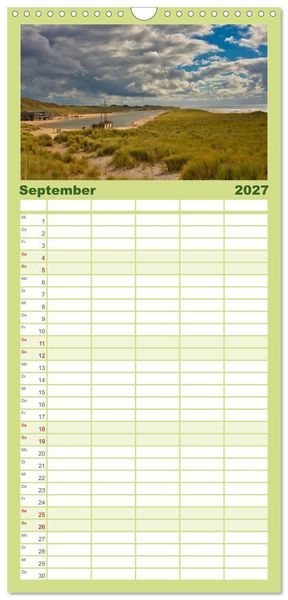 Produktbild: Familienplaner 2027 - Streifzug durch Nordholland mit 5 Spalten (Wandkalender, 21 x 45 cm) CALVENDO