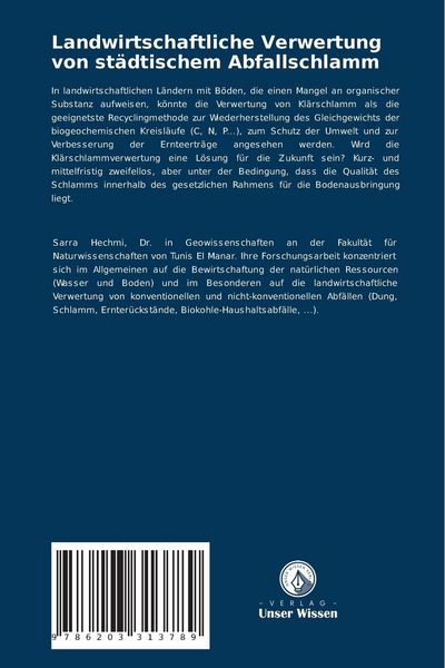 Produktbild: Landwirtschaftliche Verwertung von st&auml;dtischem Abfallschlamm