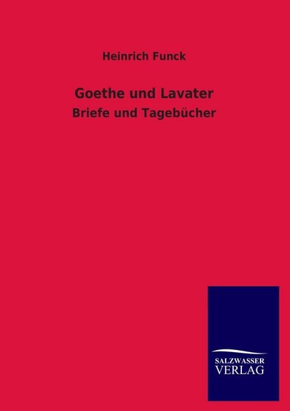 Produktbild: Goethe und Lavater
