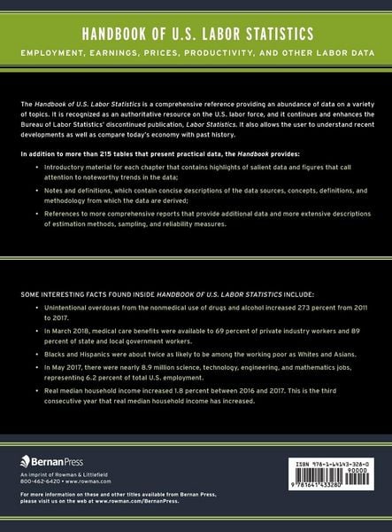 Produktbild: Handbook of U.S. Labor Statistics 2019