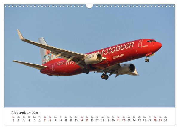 Produktbild: Flugzeuge auf Europas Flugh&auml;fen (Wandkalender 2026 DIN A3 quer), CALVENDO Monatskalender