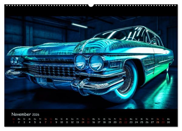 Produktbild: Surreale Oldtimer (hochwertiger Premium Wandkalender 2026 DIN A2 quer), Kunstdruck in Hochglanz