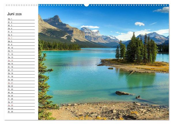 Produktbild: Alaska und Kanada (Wandkalender 2026 DIN A2 quer), CALVENDO Monatskalender