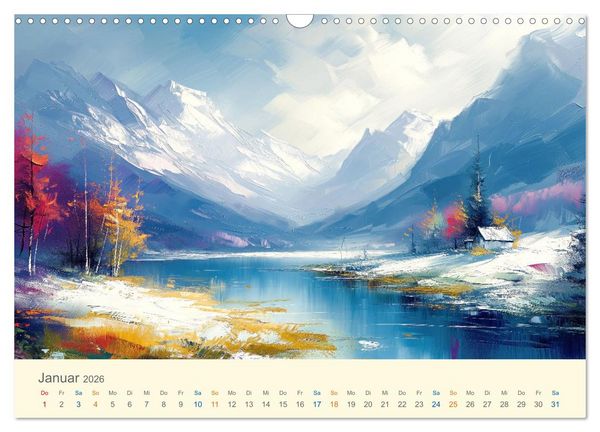 Produktbild: Impressionistische Naturlandschaften (Wandkalender 2026 DIN A3 quer), CALVENDO Monatskalender