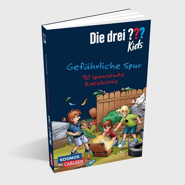 Produktbild: Die drei ??? Kids: Gef&auml;hrliche Spur. 30 spannende Ratekrimis!