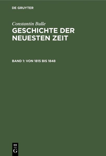 Produktbild: Von 1815 bis 1848
