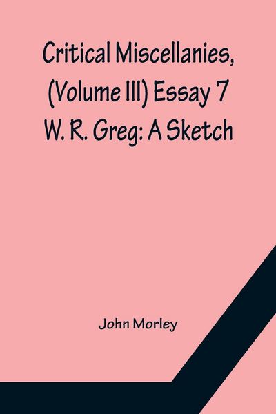 Produktbild: Critical Miscellanies, (Volume III) Essay 7