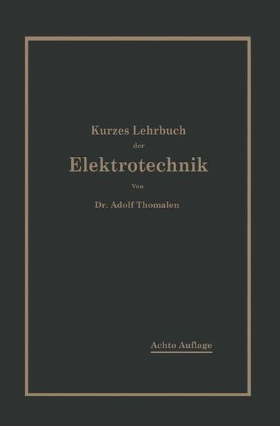 Produktbild: Kurzes Lehrbuch der Elektrotechnik