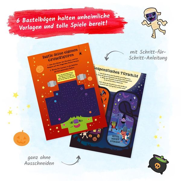 Produktbild: Tr&ouml;tsch Besch&auml;ftigungsbuch Malbuch Bastelbuch SPUUUK Basteln Malen R&auml;tseln