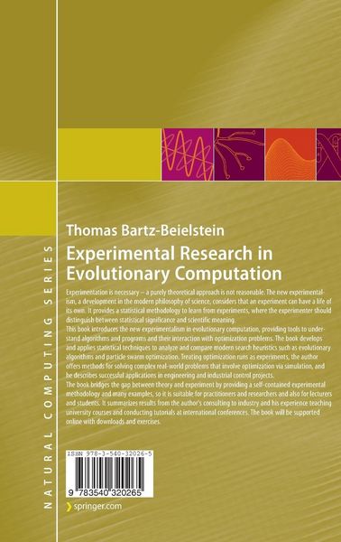 Produktbild: Experimental Research in Evolutionary Computation
