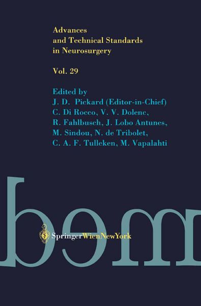 Produktbild: Advances and Technical Standards in Neurosurgery