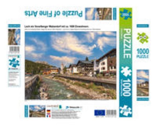 CALVENDO Puzzle Lech ein Vorarlberger Walserdorf mit ca. 1600 Einwohnern. | 1000 Teile Lege-Größe 64x48cm Foto-Puzzle für glückliche Stunden