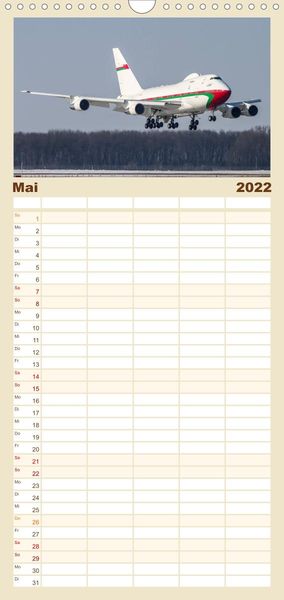Produktbild: Familienplaner Sch&ouml;nheit der Flugzeuge (Wandkalender 2022 , 21 cm x 45 cm, hoch)