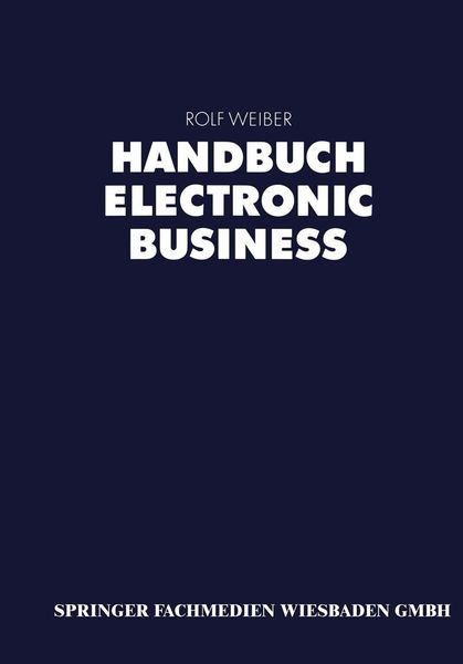 Produktbild: Handbuch Electronic Business