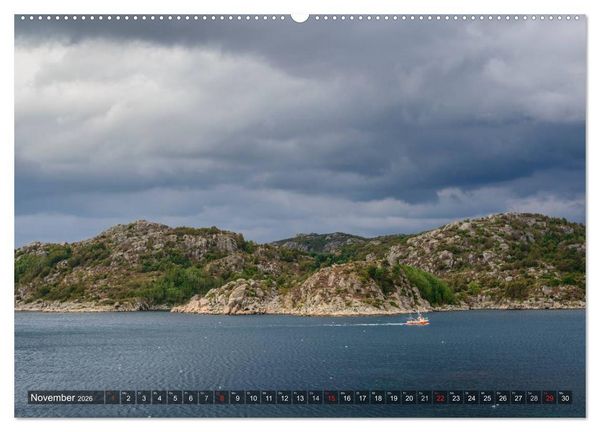Produktbild: Norwegens S&uuml;den (hochwertiger Premium Wandkalender 2026 DIN A2 quer), Kunstdruck in Hochglanz
