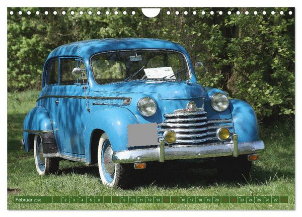 Produktbild: Opel Oldtimer mit dem Blitz (Wandkalender 2026 DIN A4 quer), CALVENDO Monatskalender