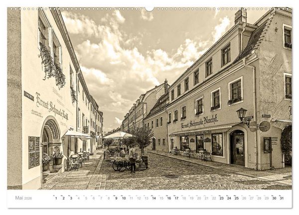 Produktbild: Nostalgiekalender Pirna (hochwertiger Premium Wandkalender 2026 DIN A2 quer), Kunstdruck in Hochglanz
