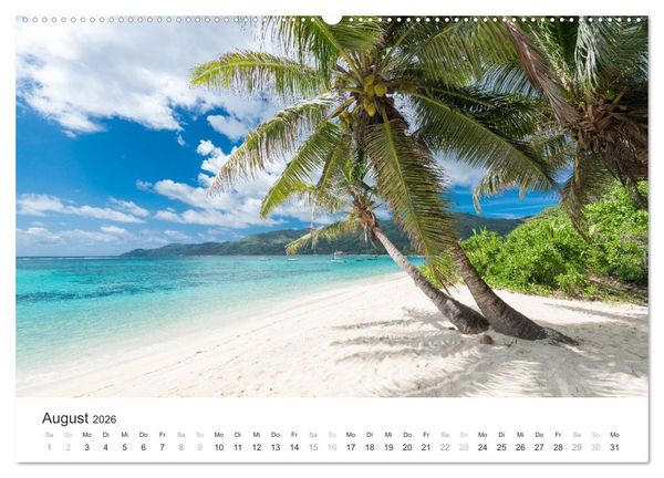 Produktbild: Seychellen - Willkommen im Paradies (hochwertiger Premium Wandkalender 2026 DIN A2 quer), Kunstdruck in Hochglanz