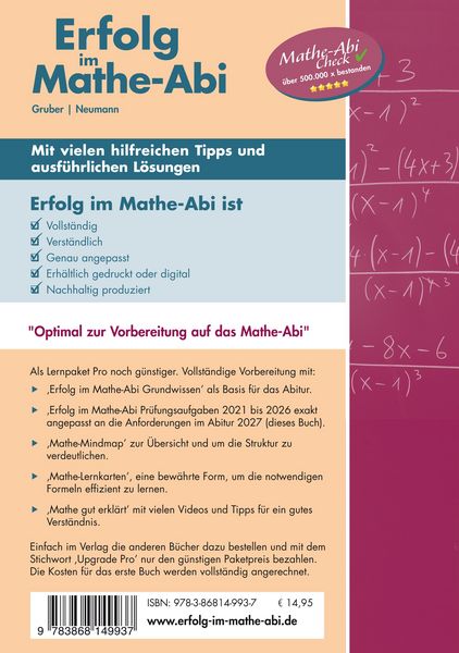 Produktbild: Erfolg im Mathe-Abi 2027 Hessen Grundkurs Pr&uuml;fungsaufgaben 2021 bis 2026