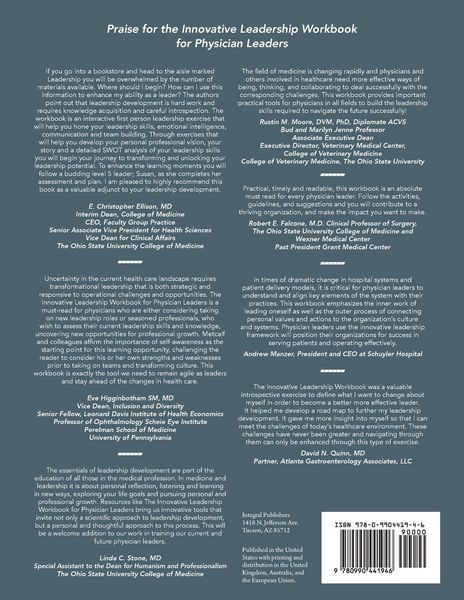 Produktbild: Innovative Leadership Workbook for Physican Leaders