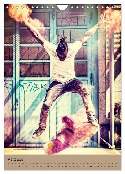 Produktbild: Skateboarding - einfach Spa&szlig; (Wandkalender 2026 DIN A4 hoch), CALVENDO Monatskalender