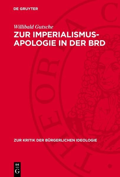 Produktbild: Zur Imperialismus-Apologie in der BRD