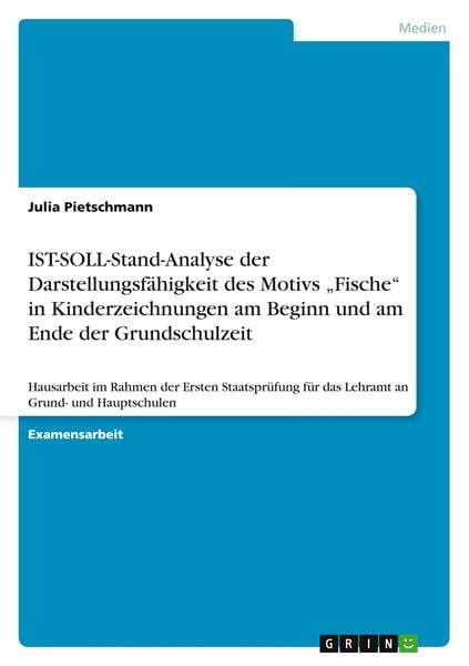 IST-SOLL-Stand-Analyse der Darstellungsfähigkeit des Motivs 'Fische' in Kinderzeichnungen am Beginn und am Ende der Grundschulzeit, Taschenbuch von