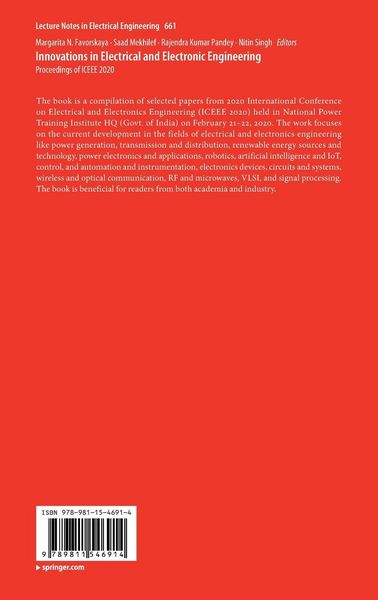 Produktbild: Innovations in Electrical and Electronic Engineering