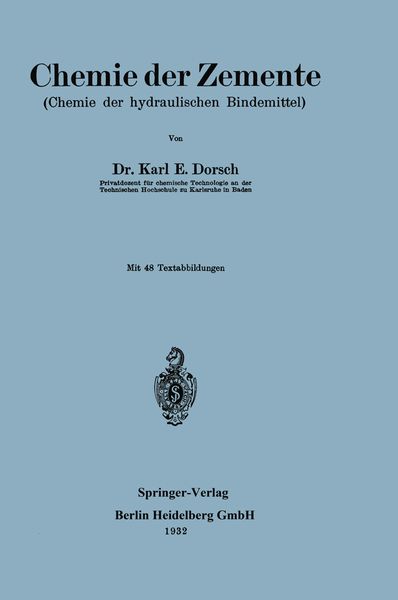Produktbild: Chemie der Zemente