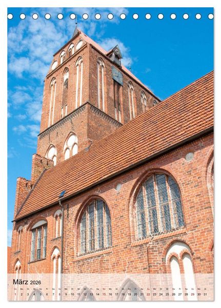 Produktbild: Historisches G&uuml;strow (Tischkalender 2026 DIN A5 hoch), CALVENDO Monatskalender