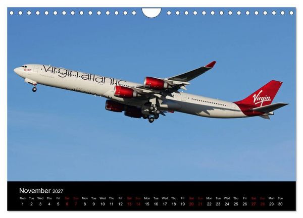 Produktbild: Widebody Jets (Wall Calendar 2027 DIN A4 landscape), CALVENDO 12 Month Wall Calendar