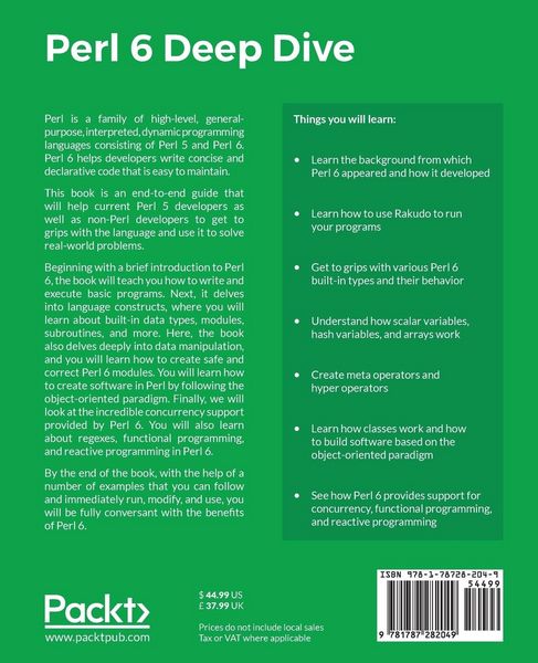 Produktbild: Perl 6 Deep Dive