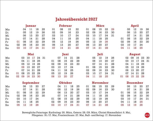 Produktbild: Peanuts Tagesabrei&szlig;kalender 2027