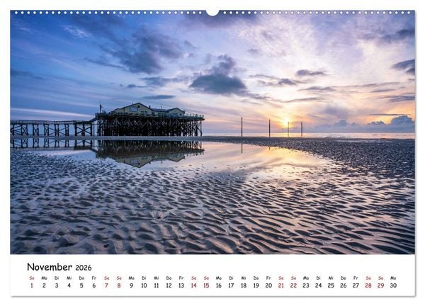 Produktbild: Heimat Entdecken - Nordfriesland (Wandkalender 2026 DIN A2 quer), CALVENDO Monatskalender