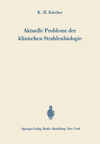 Produktbild: Aktuelle Probleme der klinischen Strahlenbiologie