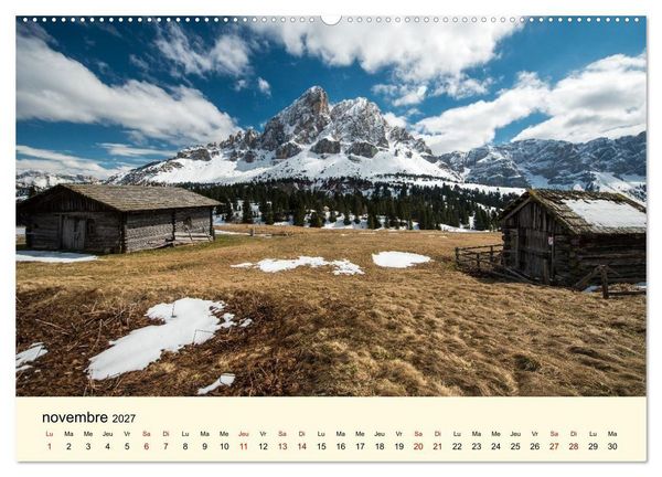 Produktbild: Un voyage dans les Dolomites (Calendrier mural 2027 DIN A2 vertical), CALVENDO calendrier mensuel