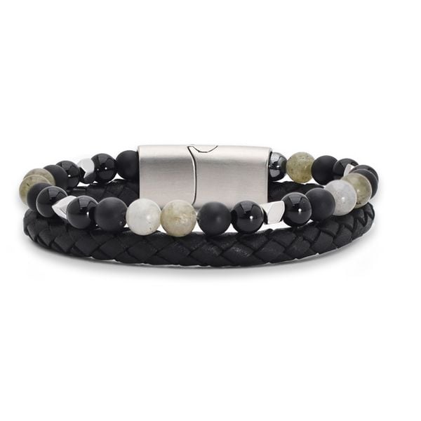 Produktbild: "Mystic Black" Fashion Bead Armband, J966-03