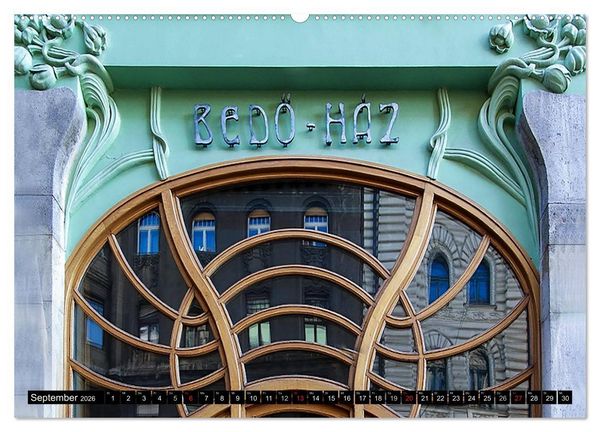 Produktbild: Budapester Jugendstil (Wandkalender 2026 DIN A2 quer), CALVENDO Monatskalender