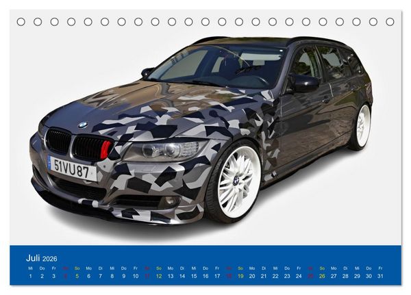 Produktbild: BMW Mein Favorit (Tischkalender 2026 DIN A5 quer), CALVENDO Monatskalender