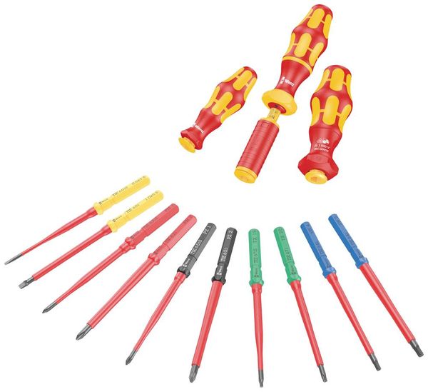 Produktbild: Wera Kraftform Kompakt VDE 64 i 3,0 x 157 mm TIE SB Elektriker Innen-Sechskant Wechselklinge 3.0 mm