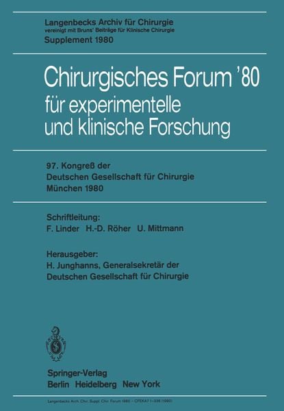 Produktbild: Chirurgisches Forum&rsquo;80