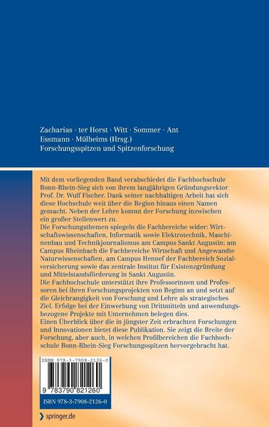 Produktbild: Forschungsspitzen und Spitzenforschung