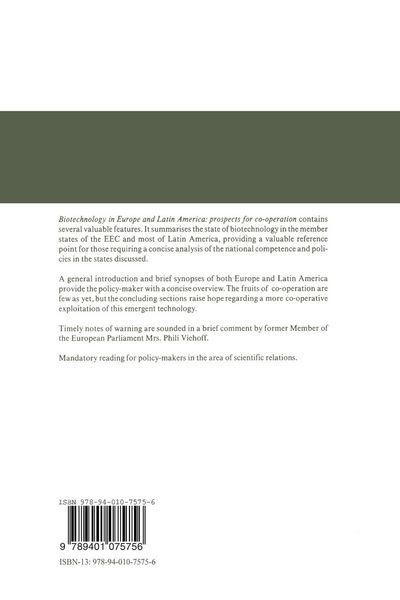 Produktbild: Biotechnology in Europe and Latin America