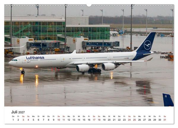 Produktbild: Airbus A340 Der fliegende Bleistift (Wandkalender 2027 DIN A2 quer), CALVENDO Monatskalender