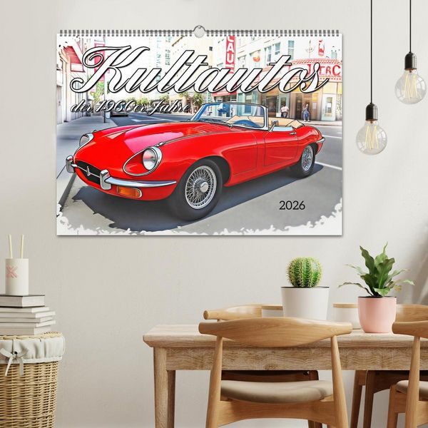 Produktbild: Kultautos der 1960er Jahre (Wandkalender 2026 DIN A2 quer), CALVENDO Monatskalender
