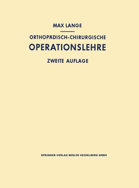 Produktbild: Orthop&auml;disch-chirurgische Operationslehre
