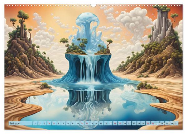 Produktbild: Magie der Natur - Wasserf&auml;lle (Wandkalender 2026 DIN A2 quer), CALVENDO Monatskalender