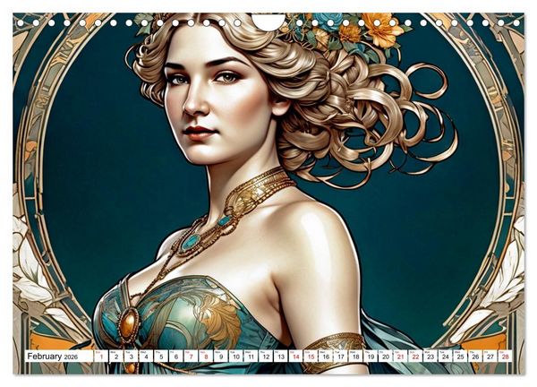 Produktbild: The Muse Moira in Twelve Facets (Wall Calendar 2026 DIN A4 landscape), CALVENDO 12 Month Wall Calendar