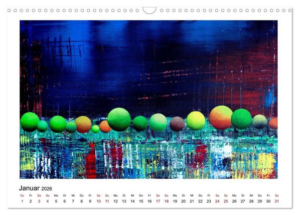 Produktbild: New Yorker Stadtansichten in abstrakter Malerei (Wandkalender 2026 DIN A3 quer), CALVENDO Monatskalender