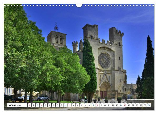 Produktbild: Frankreichs gro&szlig;e St&auml;dte - B&eacute;ziers (Wandkalender 2026 DIN A3 quer), CALVENDO Monatskalender